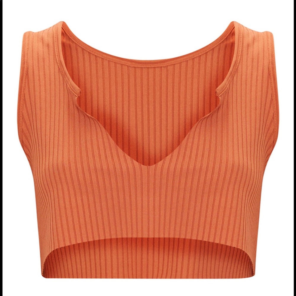 PrettyLittleThing Orange Cropped Top